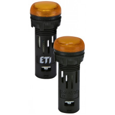 Лампа сигнальная 16мм матовая оранжевый LED 24V AC/DC [4771604] ECLI-16-024C-A ETI