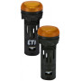 Лампа сигнальная 16мм матовая оранжевый LED 24V AC/DC [4771604] ECLI-16-024C-A ETI