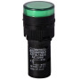 Лампа сигнальная 16мм зеленый LED 220V АC [A0140030051] AD16-16DS АСКО