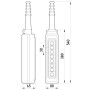 Тельферний пост 8-положень 7NO+8NC IP65 [s007015] e.cs.stand.xac.a.881 E.NEXT
