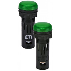Лампа сигнальная 16мм матовая зеленый LED 24V AC/DC [4771601] ECLI-16-024C-G ETI