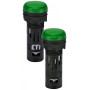 Лампа сигнальна 16мм матова зелений LED 24V AC/DC [4771601] ECLI-16-024C-G ETI