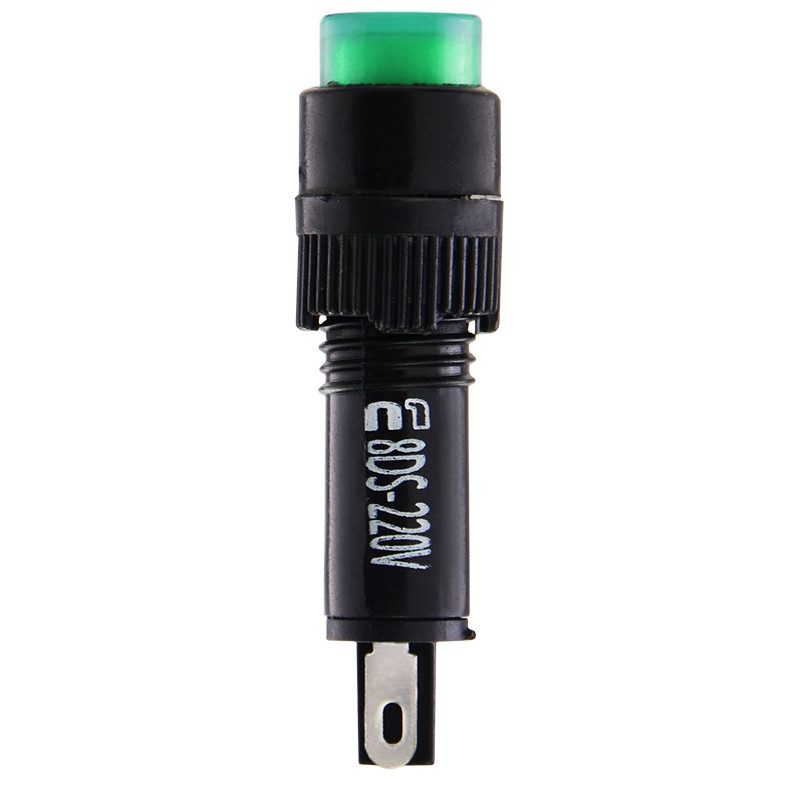 Лампа сигнальна 22мм зелений LED 220V АC [A0140030169] AD22E-8DS АСКО