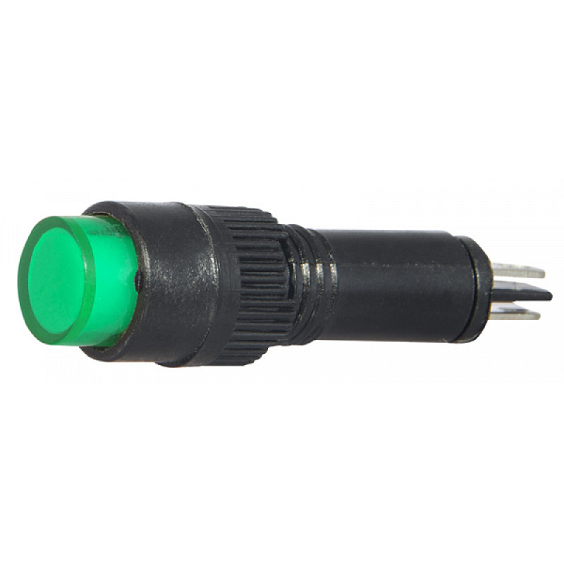 Лампа сигнальна 22мм зелений LED 220V АC [A0140030169] AD22E-8DS АСКО