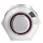 Кнопка металлическая 1NO+1NC 16мм с подсветкой красный LED 220V [A0140010092] TYJ 16-261 АСКО