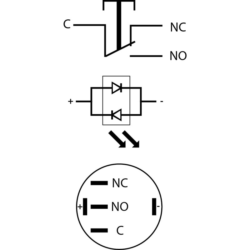 Кнопка металлическая 1NO+1NC 16мм с подсветкой красный LED 220V [A0140010092] TYJ 16-261 АСКО