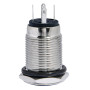 Кнопка металлическая 1NO+1NC 16мм с подсветкой красный LED 220V [A0140010092] TYJ 16-261 АСКО