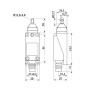 Вимикач кінцевий 1NO+1NC 5A 230V шток з вертикальним роликом [s0070010] e.limitswitch.06 E.NEXT