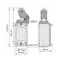 Выключатель концевой 1NO+1NC 10A 220V реверсивный ролик с угловым действием [437089] YBLX-P1/120/1E CHINT