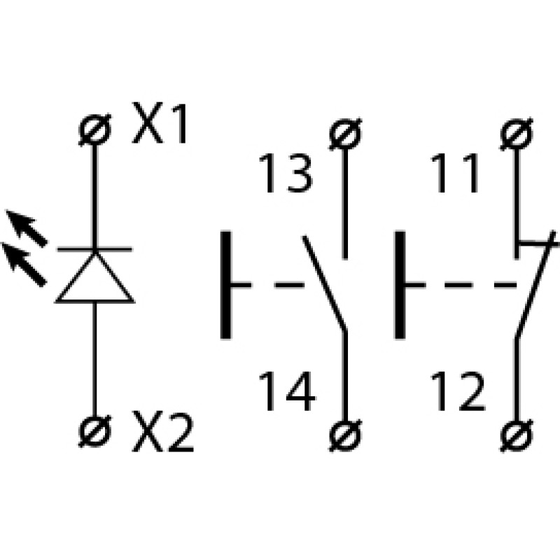 Пост трехместный "Старт-Стоп-Сигнал" 2.5А(220V) 1NO+1NC IP54 красный индикатор [A0140020068] XAL-D363 АСКО