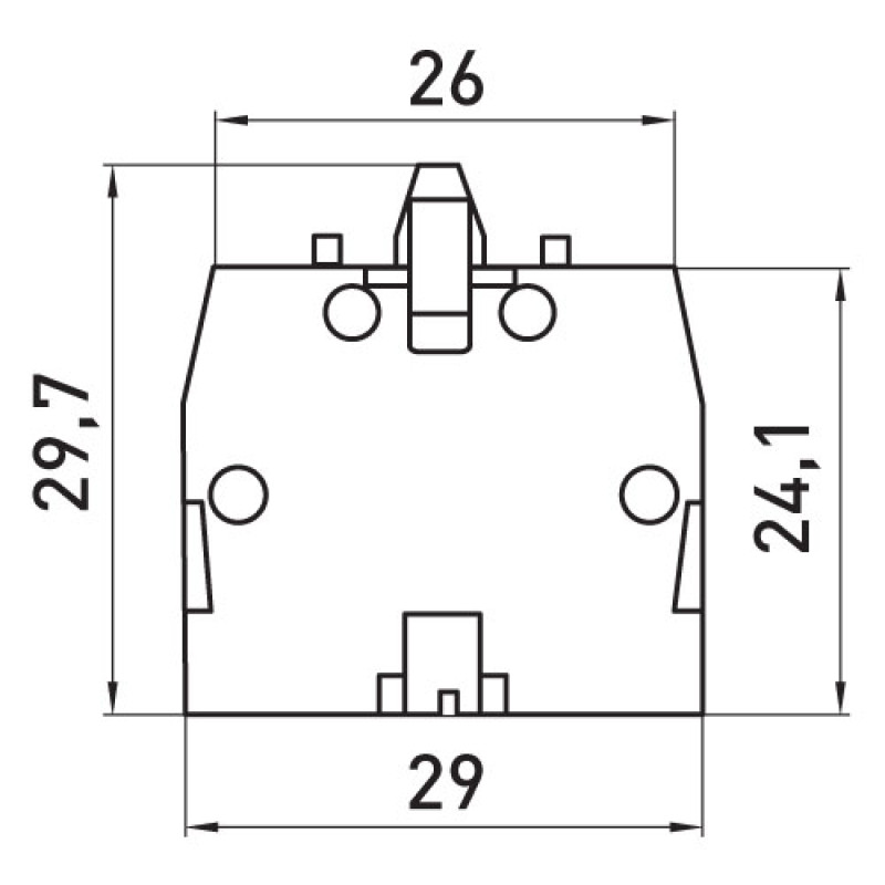 Контактний блок 1NC 6A 240V AC/DC для кнопок, перемикачів MB [p0810143] e.mb.be102 E.NEXT