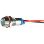 Лампа сигнальная 8мм белый LED 220V AC металл [A0140030214] AС22C-8 АСКО