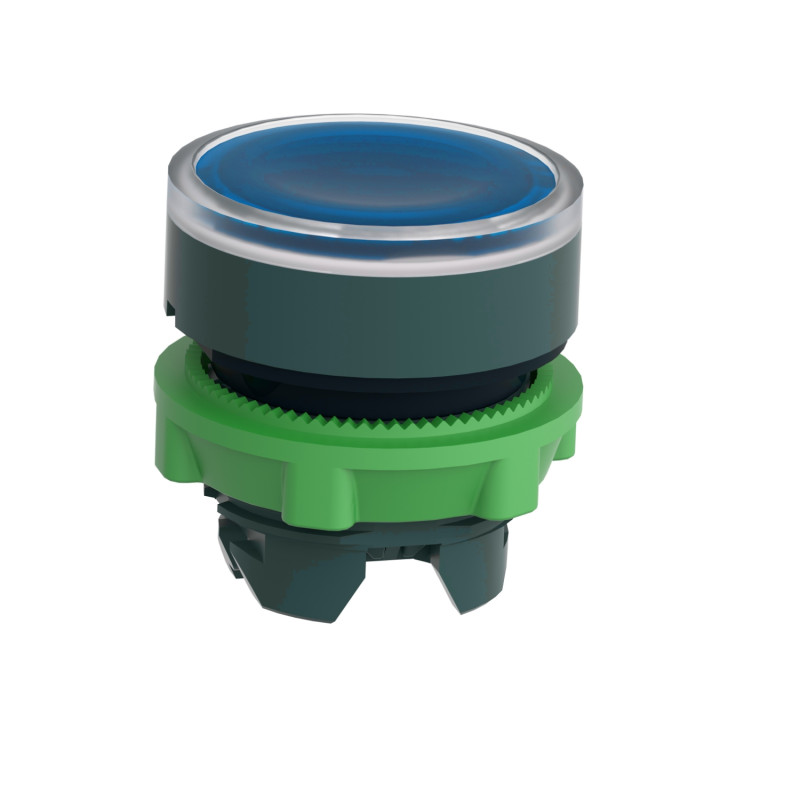 Головка для кнопки 22мм з підсвічуванням синя [ZB5AW363] Harmony XB5 Schneider Electric