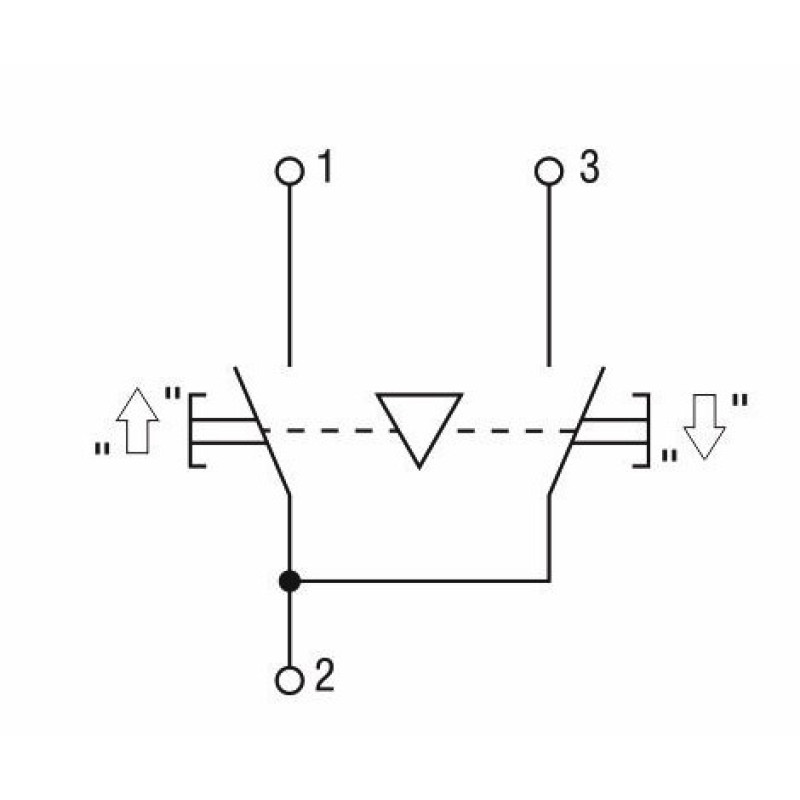 Тельферний пост 2-положення 2NO одна швидкість IP54 [BPU10-2] ПКТ-61 УЕК
