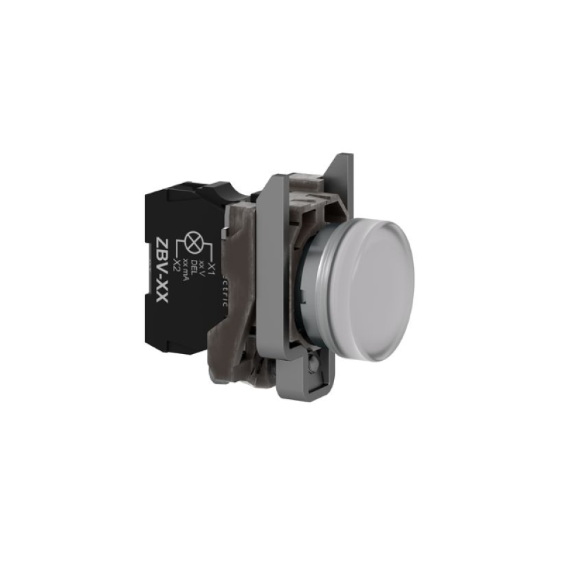 Лампа сигнальная 22мм белый LED 24V АС/DC [XB4BVB1] Harmony XB4 Schneider Electric