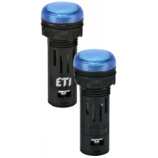 Лампа сигнальная 16мм матовая синий LED 24V AC/DC [4771603] ECLI-16-024C-B ETI