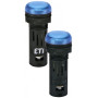 Лампа сигнальная 16мм матовая синий LED 24V AC/DC [4771603] ECLI-16-024C-B ETI