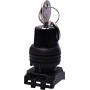 Переключатель "I-O-II" 22мм без подсветки черная 3 фиксированных положения с ключем [4771381] EGK3-YXY-C ETI