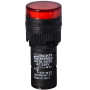 Лампа сигнальная 16мм красный LED 220V АC [A0140030050] AD16-16DS АСКО