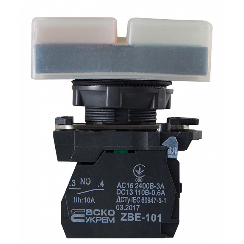 Кнопка Пуск-Стоп "I-O" 1NO+1NC 22мм без подсветки IP66 [A0140010172] TB5-AL9425 АСКО