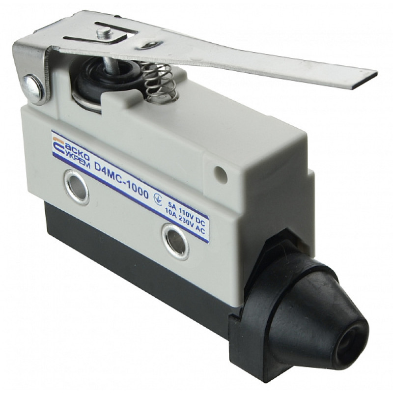 Микропереключатель 1NO+1NC 10А 250V IP54 длинная планка [A0050040014] D4MC-1000 АСКО