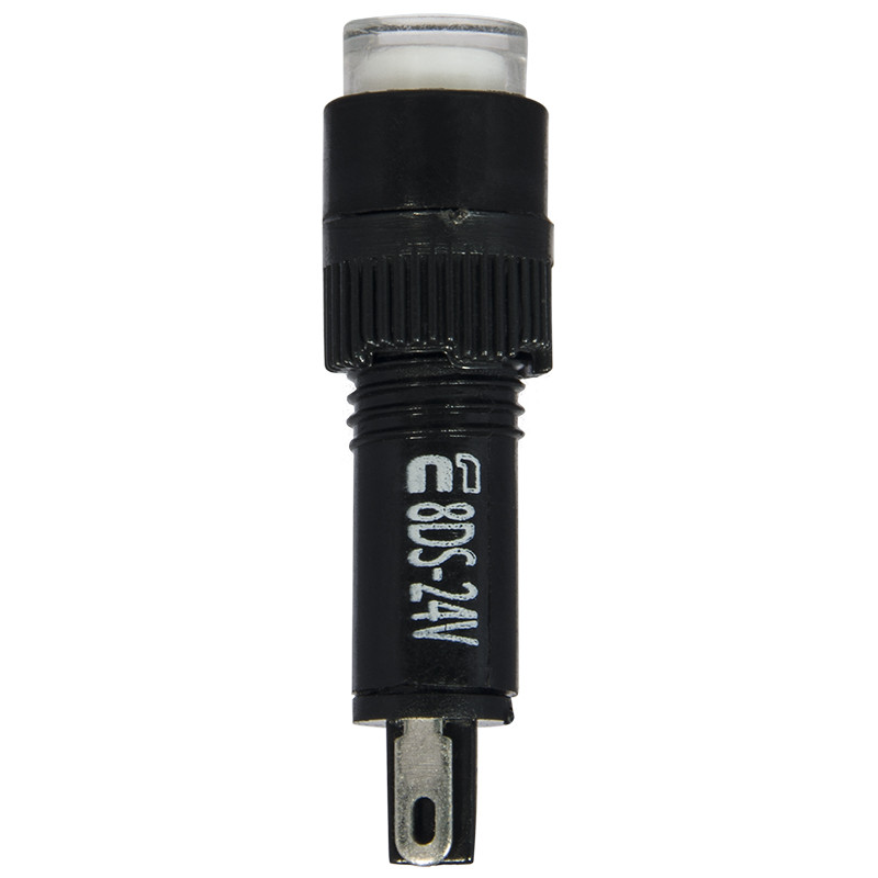 Лампа сигнальна 22мм білий LED 24V АC/DC [A0140030170] AD22E-8DS АСКО
