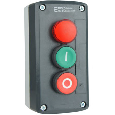 Пост трехместный "Старт-Стоп-Сигнал" 2.5А(220V) 1NO+1NC IP54 красный индикатор [A0140020068] XAL-D363 АСКО