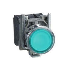 Кнопка управления 1NO+1NC 22мм с подсветкой зеленый LED 24V самовозвратом [XB4BW33B5] Harmony XB4 Schneider Electric