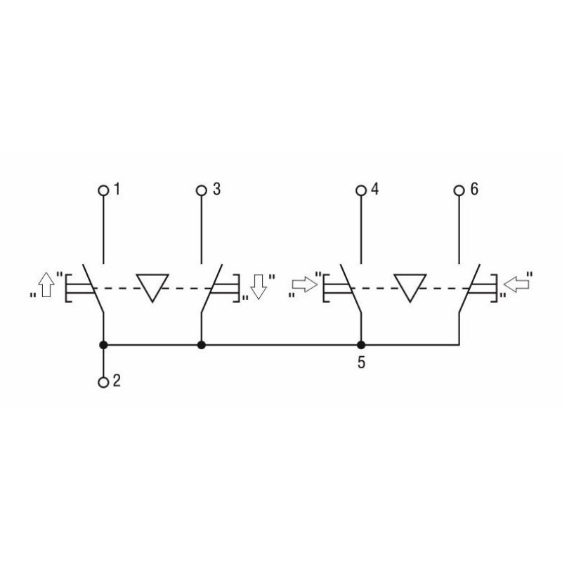 Тельферний пост 4-положення 4NO одна швидкість IP54 [BPU10-4] ПКТ-62 УЕК
