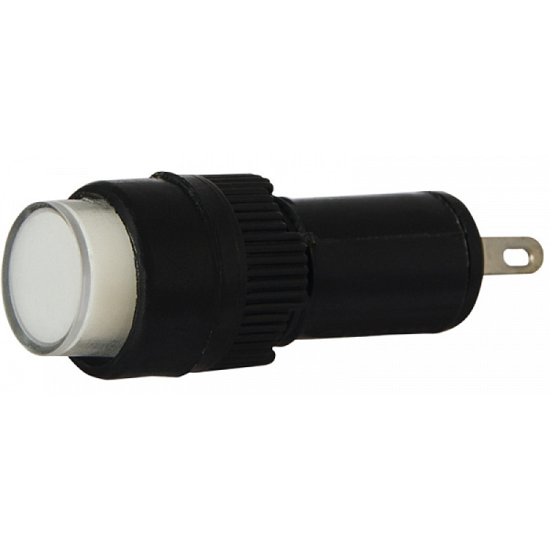 Лампа сигнальна 22мм білий LED 220V АC [A0140030175] AD22E-10DS АСКО