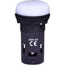 Лампа сигнальная 22мм матовая белый LED 240V AC [4771235] ECLI-240A-W ETI