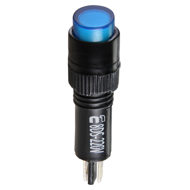 Лампа сигнальна 22мм синій LED 220V АC [A0140030167] AD22E-8DS АСКО