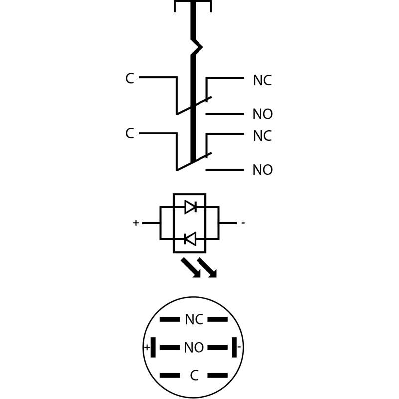 Кнопка металлическая плоская 2NO+2NC 16мм с подсветкой красный LED 220V с фиксацией [A0140010103] TYJ 16-362 АСКО
