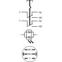 Кнопка металлическая плоская 2NO+2NC 16мм с подсветкой красный LED 220V с фиксацией [A0140010103] TYJ 16-362 АСКО