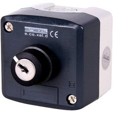Пост одноместный "0-1" 4.5А(230V) 1NO IP54 переключатель 2-позиционный с фиксацией с ключом [s006020] e.cs.stand.xal.d.144 E.NEXT