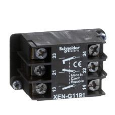 Контактный блок 1NC+2NO 3A 240V AC/DC 2 скорости для тельферных постов XACA [XENG1191] Harmony XAC Schneider Electric