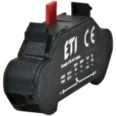 Контактный блок 1NC 6A 230V AC/DC пружинные клеммы для кнопок EG [4771640] ESL-NC ETI ETI
