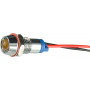 Лампа сигнальная 8мм желтый LED 220V AC металл [A0140030215] AС22C-8 АСКО