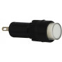 Лампа сигнальна 22мм білий LED 220V АC [A0140030175] AD22E-10DS АСКО