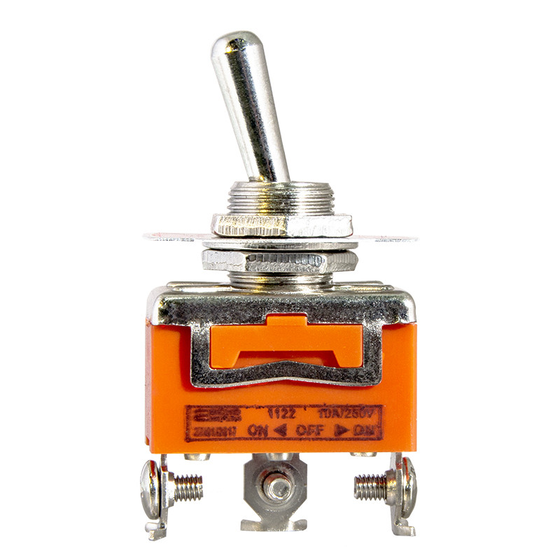 Тумблер "ON-OFF-ON" 2NO 10А 250V 3 положення 3 контакти [A0140060005] 1122 АСКО