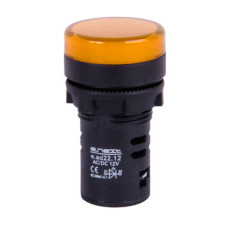 Лампа сигнальная 22мм желтый LED 24V АС/DC [s009032] e.ad22.24.yellow E.NEXT
