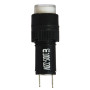 Лампа сигнальна 22мм білий LED 220V АC [A0140030175] AD22E-10DS АСКО