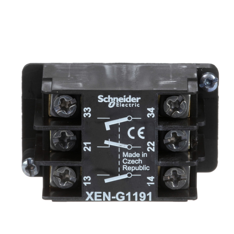 Контактний блок 1NC+2NO 3A 240V AC/DC 2 швидкості для тельферних постів XACA [XENG1191] Harmony XAC Schneider Electric