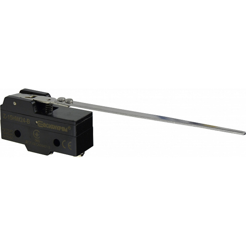 Микропереключатель 1NO+1NC 15А 250V IP20 длинная планка [A0050040003] Z-15HW24-B АСКО