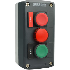 Пост трехместный "Старт-Стоп-Сигнал" 2.5А(220V) 1NO+1NC IP54 красный индикатор [A0140020069] XAL-D371H29 АСКО
