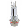 Лампа сигнальная 10мм желтый LED 220V AC металл [A0140030122] AD22C-10 АСКО
