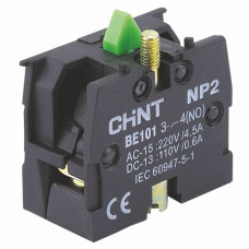 Контактный блок 1NO 4,5A 220V AC/DC для кнопок NP2 [576841] NP2-BE101 CHINT