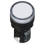 Лампа сигнальна 22мм білий LED 12V АC/DC [A0140030160] AD22-22DS АСКО