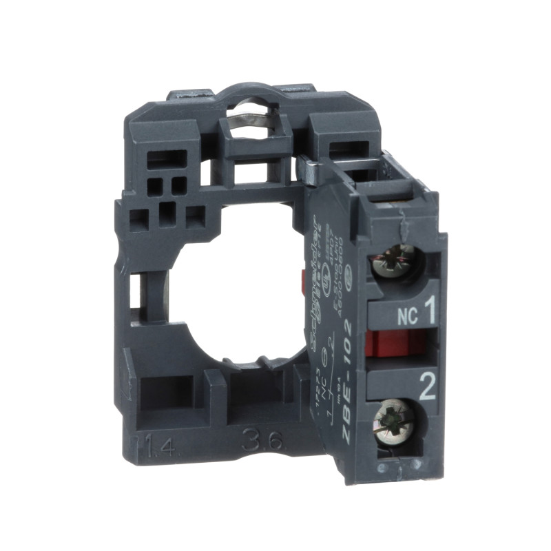 Корпус кнопки с контактом 1NC 3A 240V AC/DC для кнопок XB5 [ZB5AZ102] Harmony XB5 Schneider Electric