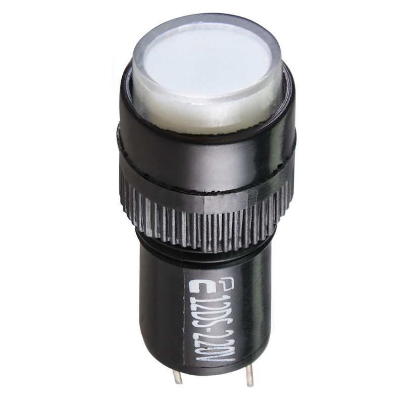 Лампа сигнальная 22мм белый LED 220V АC [A0140030194] AD22E-12DS АСКО